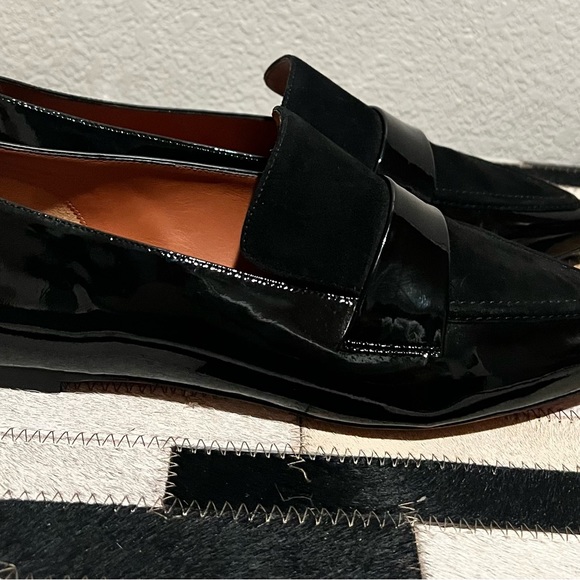 Black patent leather/suede flats - Picture 6 of 6